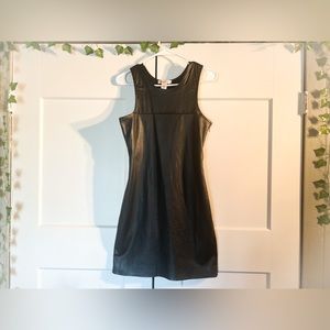 Black Leather Mini Dress